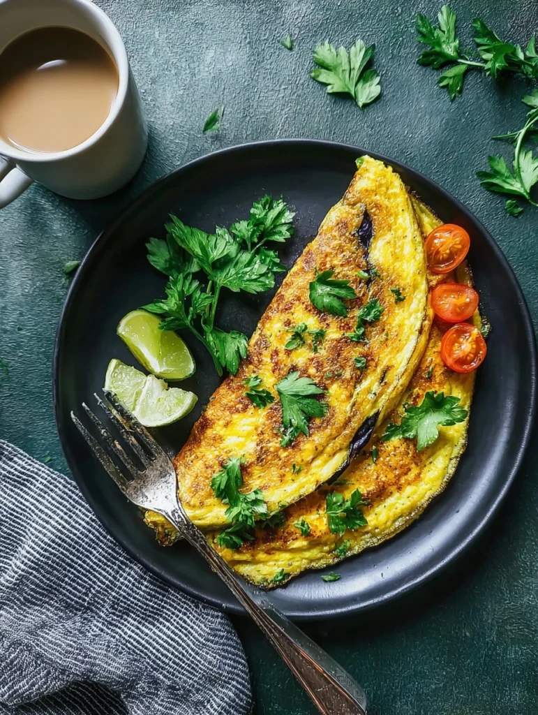 Eggplant Omelet Flavorful Twist Breakfast Bliss
