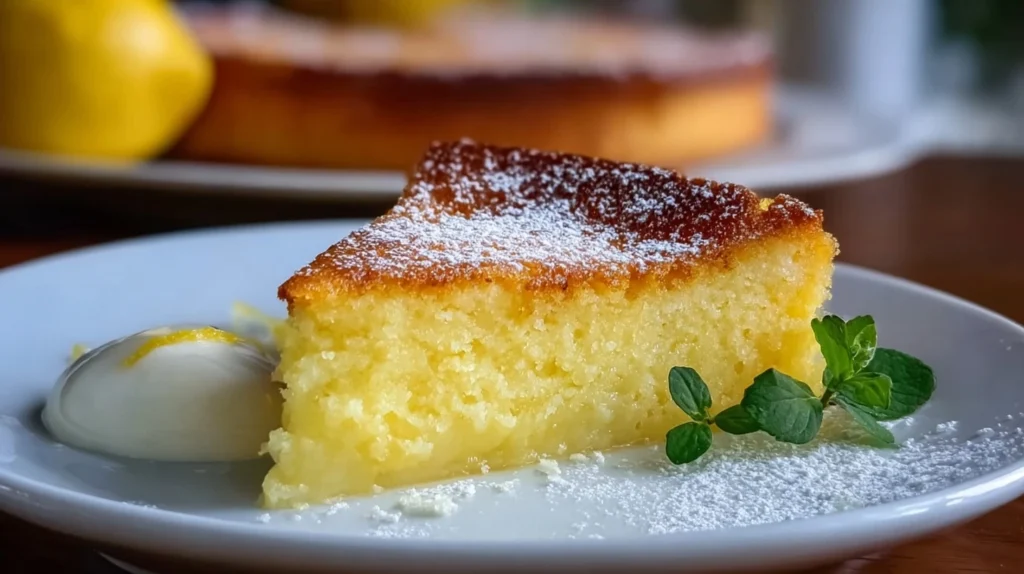 Italian Grandmas Lemon Custard Cake