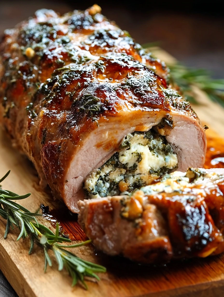 Juicy Herb Stuffed beef Tenderloin Easy Elegant Meal