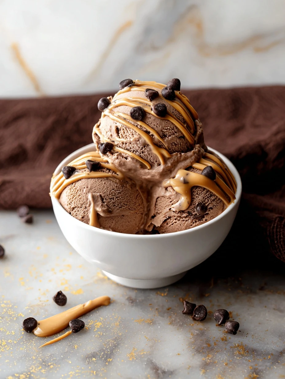 Ninja Creami Peanut Butter Chocolate Protein Ice Cream