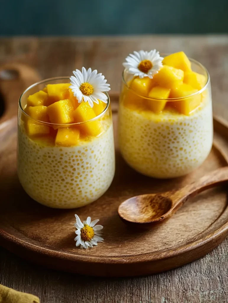 Sweet Taste Summer Creamy Mango Sago