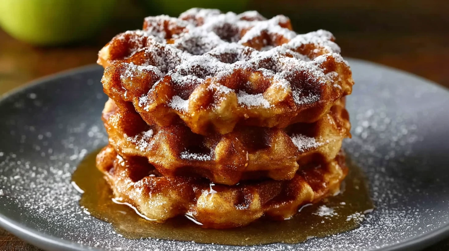 Apple Fritter Waffle Donuts
