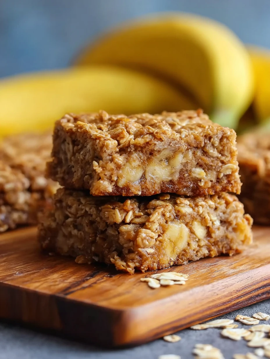 Irresistible Banana Oatmeal Bars Healthy Snacking