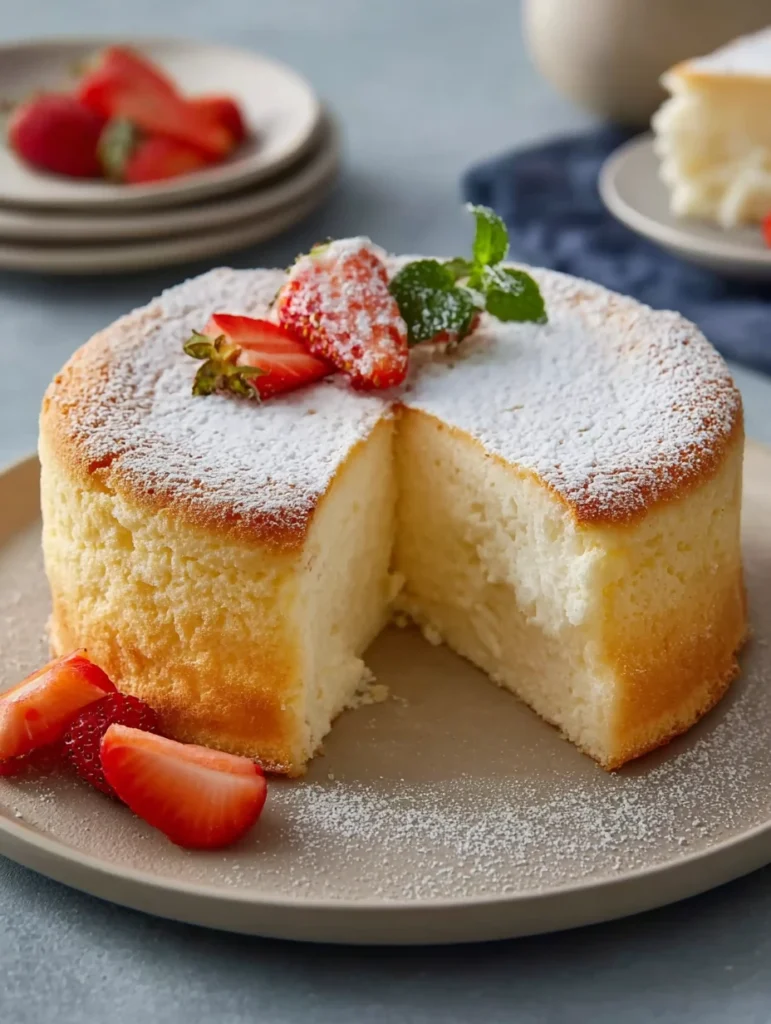 Yogurt Cloud Cake Light Dessert