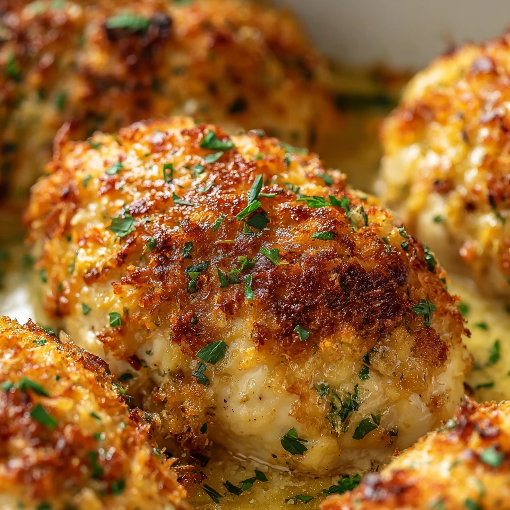 Cheesy Garlic Parmesan Chicken Bake Juicy Delicious Family