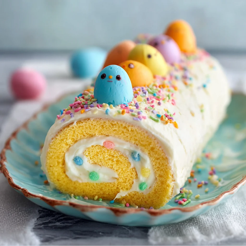 Delicious Easter Cake Roll Fun Creamy Whipped Surprise