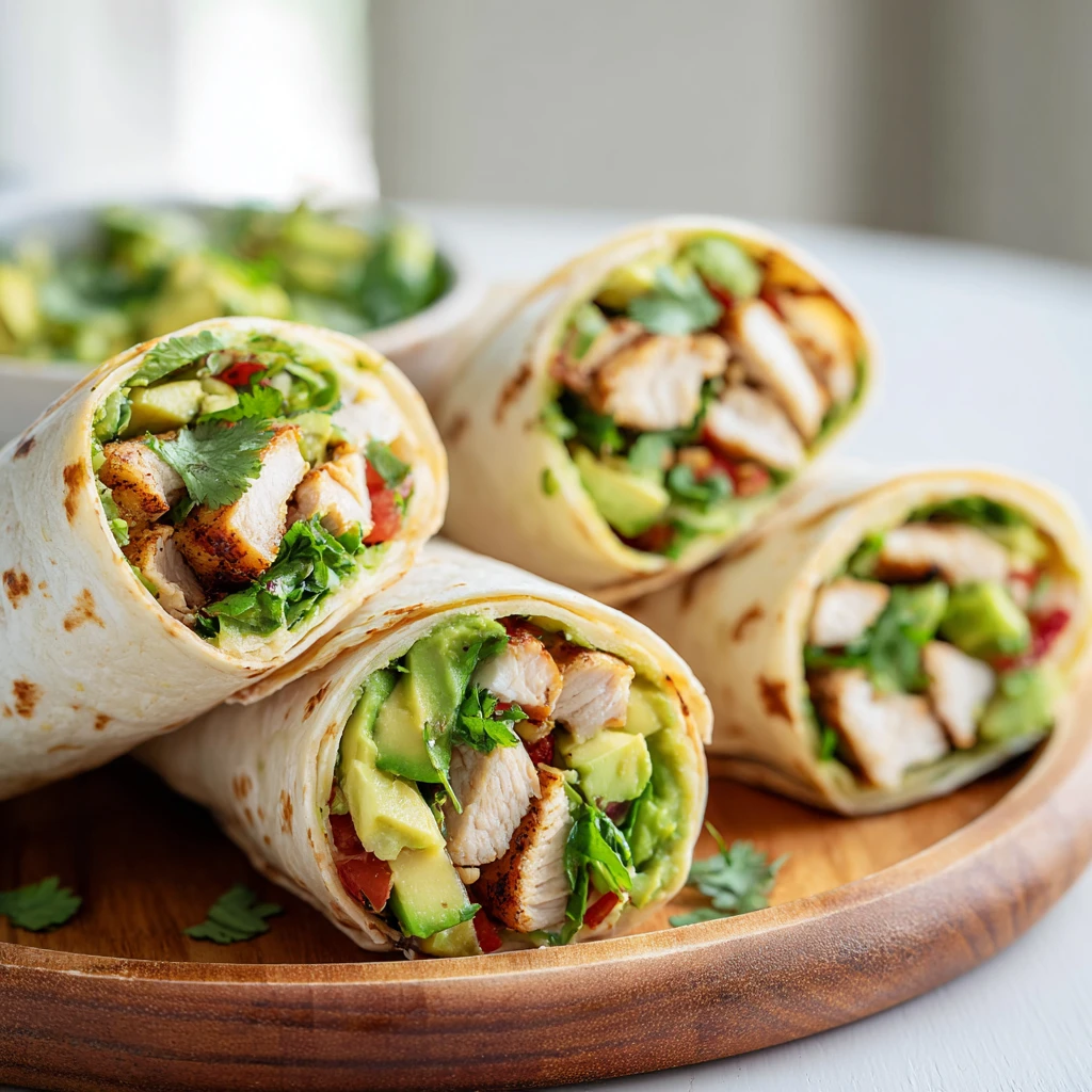 Chicken Avocado Ranch Burritos Weeknight Dinner
