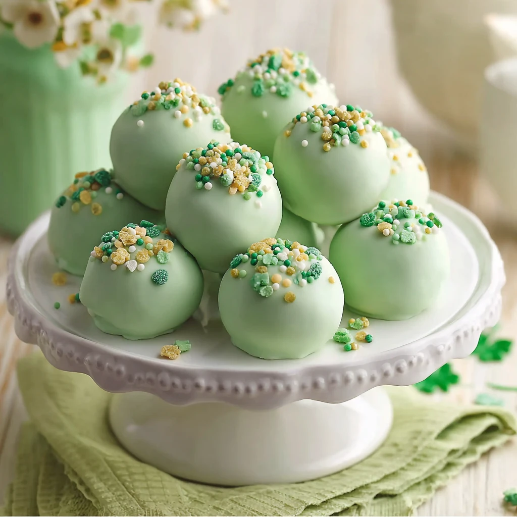 Irresistible Shamrock Cake Batter Truffles Any Celebration