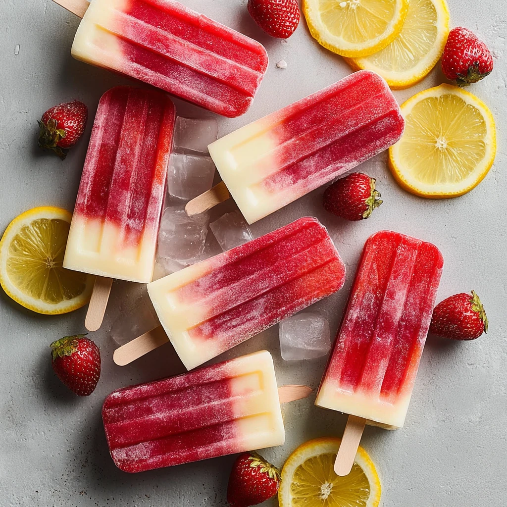 Strawberry Lemonade Popsicles Refreshing Summer Treat