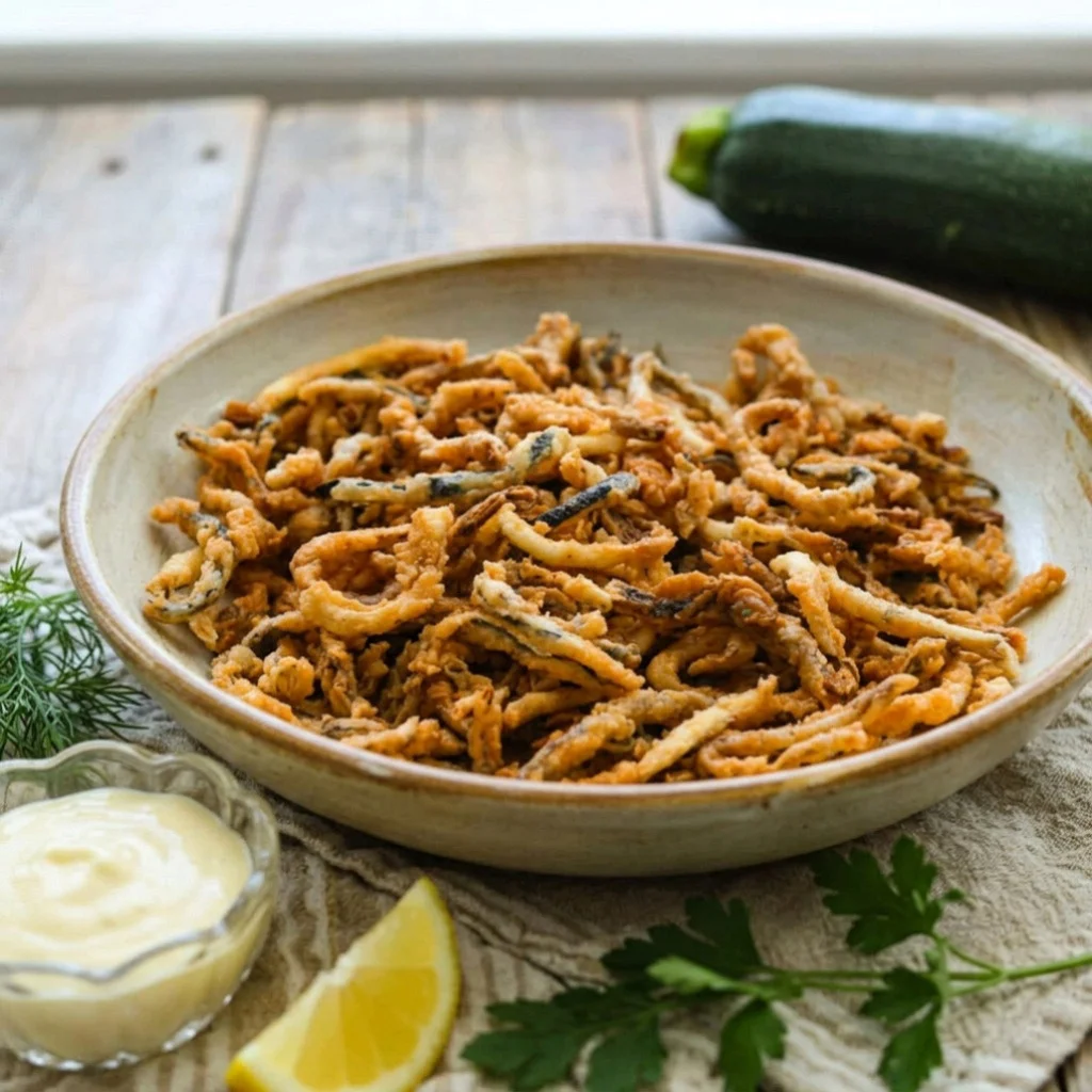 Crispy Zucchini Strings